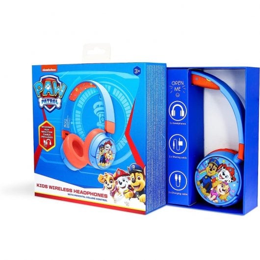 OTL Technologies Paw Patrol Auscultadores Infantis Bluetooth Dobráveis