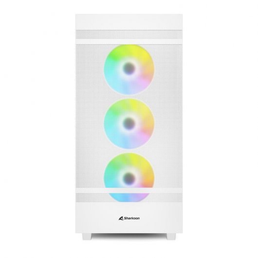 Sharkoon Rebel C50 RGB ATX Full Tower Cristal Templado USB-C Blanca