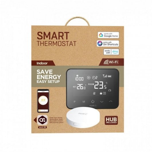 Muvit iO Termostato Inteligente Cableado y Hub para Internet