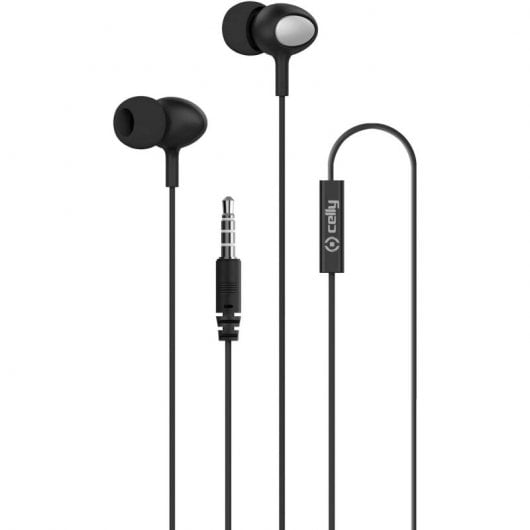 Celly UP500 Auriculares Estéreo con Cable Jack 3 5 Negro