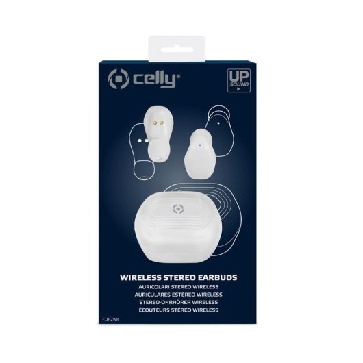 Auriculares Celly FLIP2 True Wireless Bluetooth Intra-auriculares Brancos