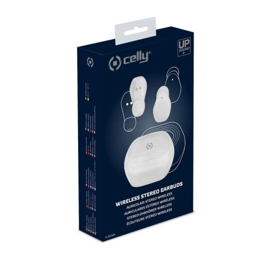 Auriculares Celly FLIP2 True Wireless Bluetooth Intra-auriculares Brancos