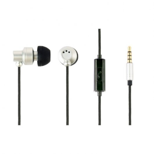 Gembird Paris Auriculares Metálicos con Micrófono Plata