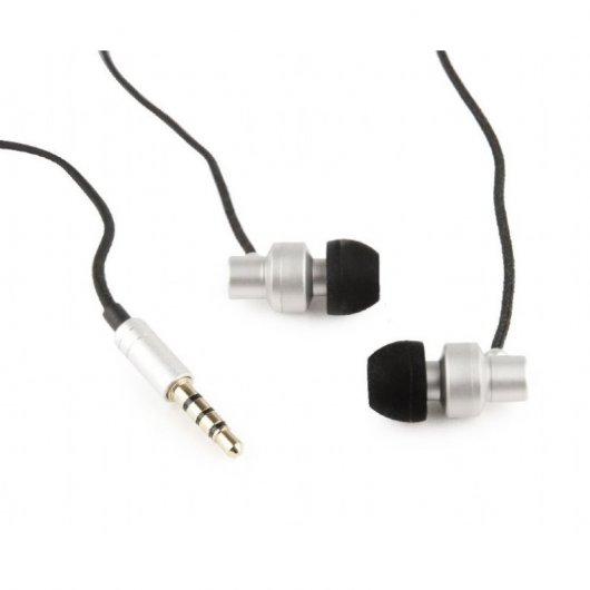 Gembird Paris Auriculares Metálicos con Micrófono Plata