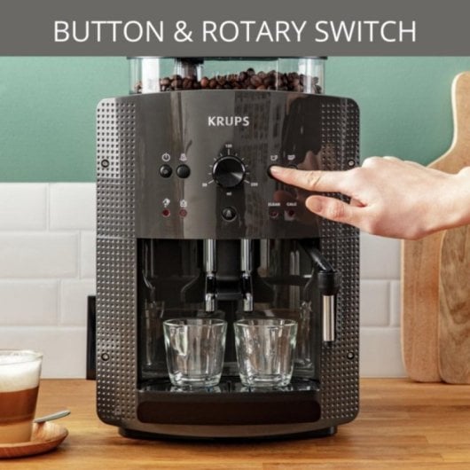 Cafetera Automatique Krups EA810B 1,7 L 15 bars broyeur conique écran TFT vapeur cappuccino