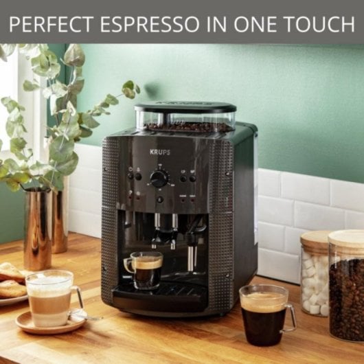 Cafetera Automatique Krups EA810B 1,7 L 15 bars broyeur conique écran TFT vapeur cappuccino