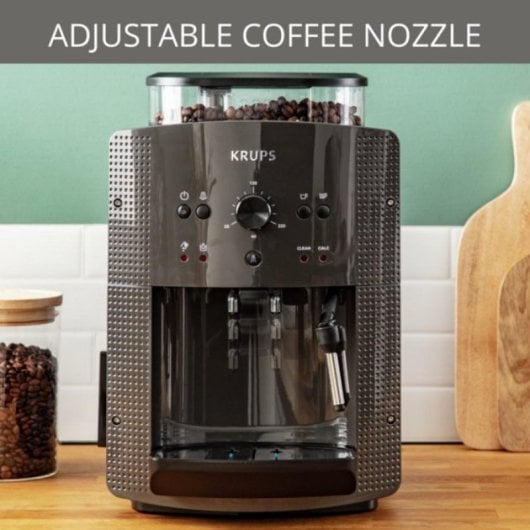 Cafetera Automatique Krups EA810B 1,7 L 15 bars broyeur conique écran TFT vapeur cappuccino