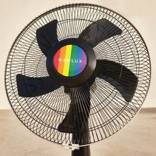 Newlux Desk W500 Ventilador de Sobremesa 40W 40cm 5 Aspas Arcoiris