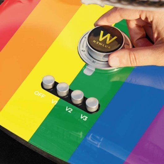 Newlux Desk W500 Ventilador de Sobremesa 40W 40cm 5 Aspas Arcoiris