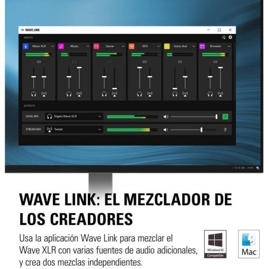 Microfono dinamico Elgato Wave DX + interfaccia microfono Wave XLR XLR/USB-C + cavo XLR Cavo microfono