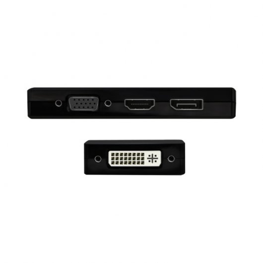 Aisens A109-0679 Conversor USB-C a DP/DVI/HDMI/VGA 15cm Negro