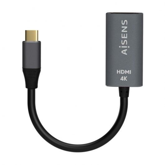 Aisens A109-0683 Conversor USB-C a HDMI 4K 60Hz 15cm Gris