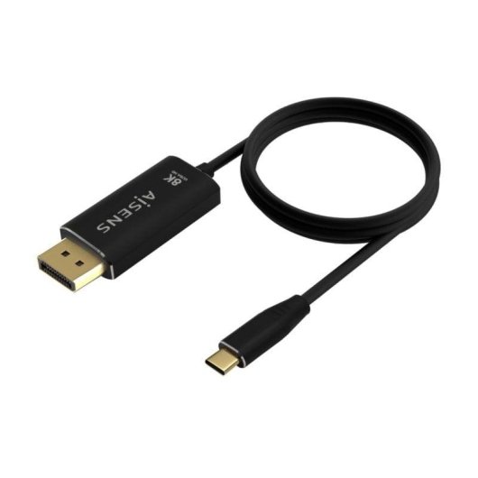 Cable conversor Aisens USB-C a DisplayPort 8K 60Hz 1.8m Negro