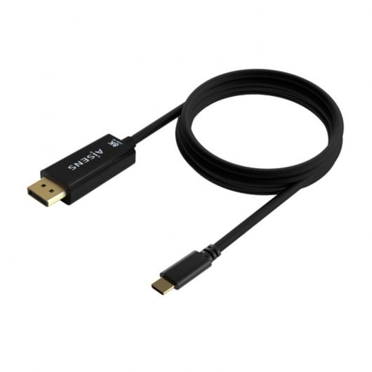 Cabo conversor Aisens A109-0689 USB-C macho para DisplayPort macho 1,8 m preto