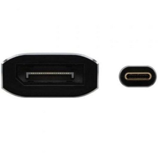 Adaptador Aisens USB-C Macho para DisplayPort Fêmea 15cm Preto