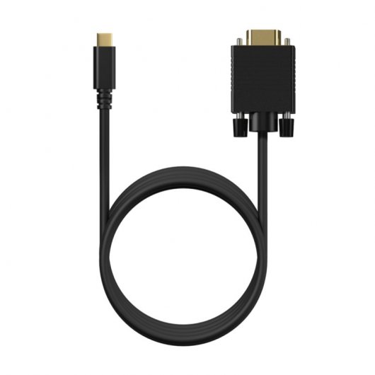 Aisens A109-0693 Câble convertisseur USB-C mâle vers VGA mâle 1,8 m noir