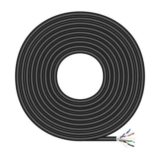 Aisens A135-0674 Netzwerkkabel Außeneinsatz FTP Cat.6 AWG24 305m Schwarz
