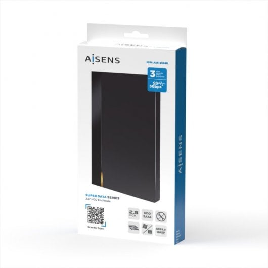 Aisens ASE-2524B Custodia esterna per disco rigido da 2,5" USB 3.1 senza viti