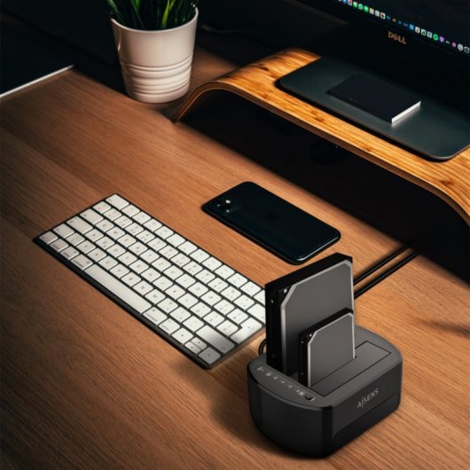 Aisens ASDS-D03B Docking Station para Discos Rígidos 2.5"/3.5" Preta