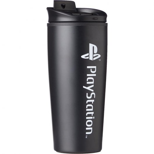 Paladone PlayStation Onyx Gobelet de voyage métallique