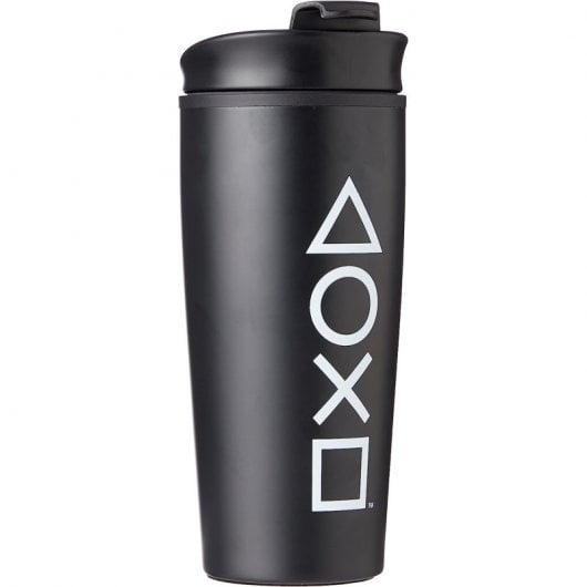 Paladone PlayStation Onyx Gobelet de voyage métallique
