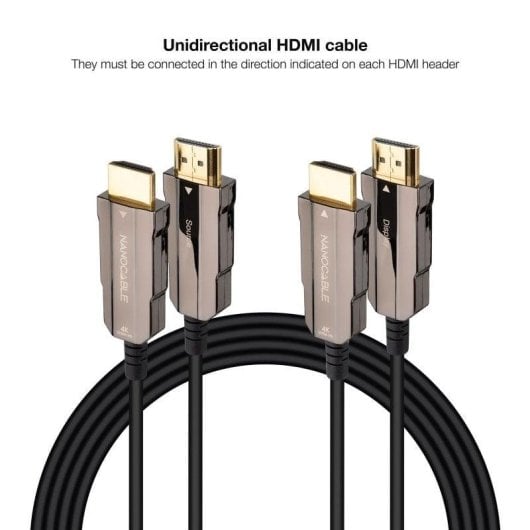 Cable HDMI 2.0 AOC 4K@60Hz 18Gbps Macho/Macho 10m Negro