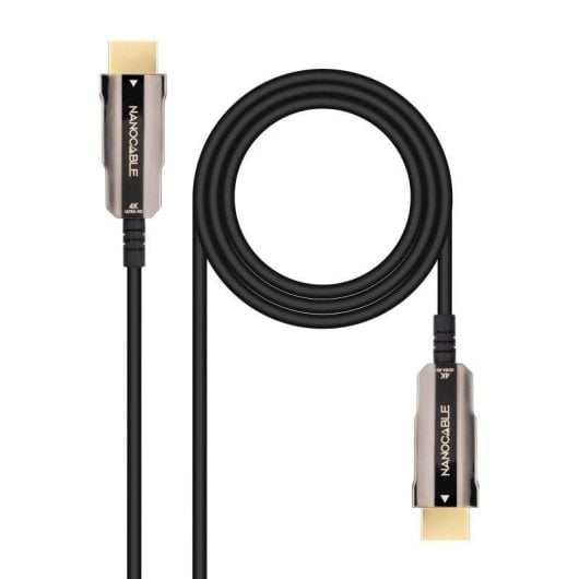 Cable HDMI Nanocable 2.0 AOC 4K@60Hz 18Gbps 15m Negro