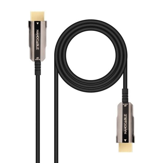 Cable HDMI Nanocable 2.0 AOC 4K@60Hz 18Gbps 15m Negro
