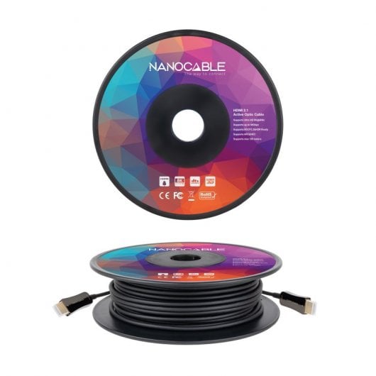 Nanocable Cable HDMI 2.1 AOC 8K Macho/Macho 50m Negro