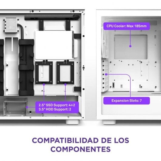 NZXT CM-H71EW-02 unité centrale Midi Tower Blanc