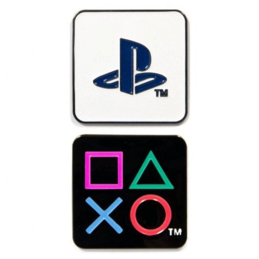 Pyramiden-Emaille-Pin-Set mit PlayStation-Symbolen