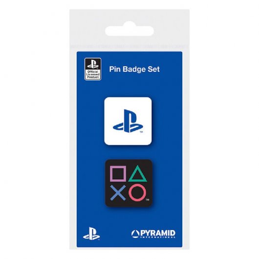 Pyramiden-Emaille-Pin-Set mit PlayStation-Symbolen