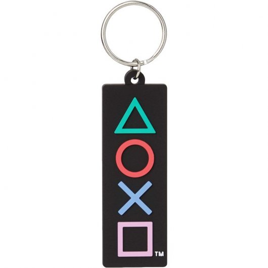 Pyramid Rubber Schlüsselanhänger PlayStation Icons