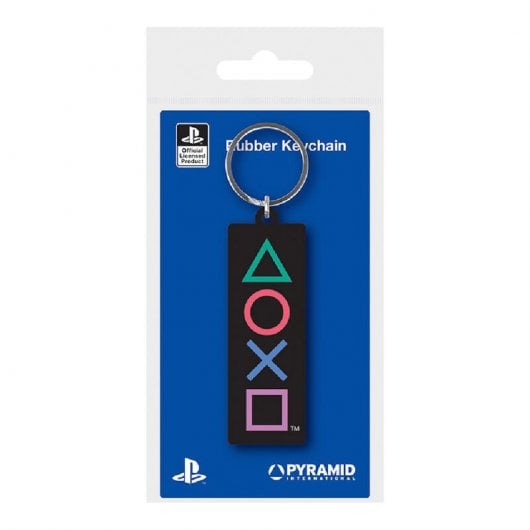 Pyramid Rubber Schlüsselanhänger PlayStation Icons