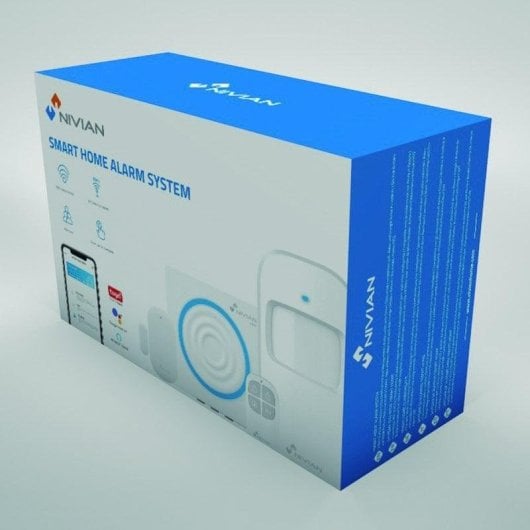 Allarme Nivian D3D-U1 Wi-Fi Wireless Sensori Magnetici Interno Telecamera 2K App