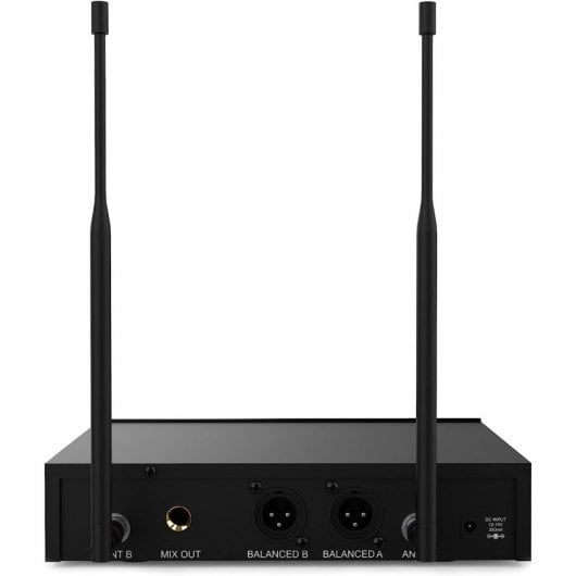 Audibax Sidney 1250 B Sistema de Microfone Sem Fios Dual UHF com Frequência B + Estojo