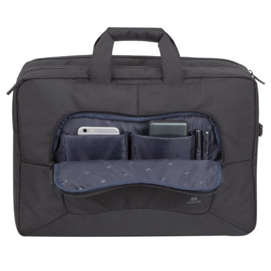 Rivacase Tegel ECO 8455 Maletín para Portátil Negro hasta 17.3"