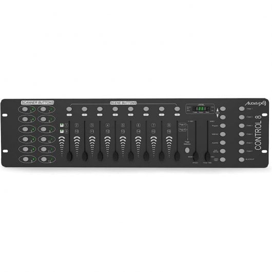 Audibax Control 8 Controlador para DJ Mesa DMX de 192 Canais