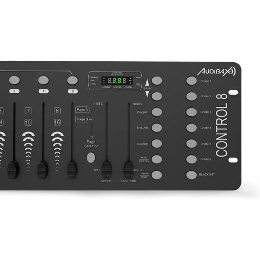 Audibax Control 8 Controlador para DJ Mesa DMX de 192 Canais