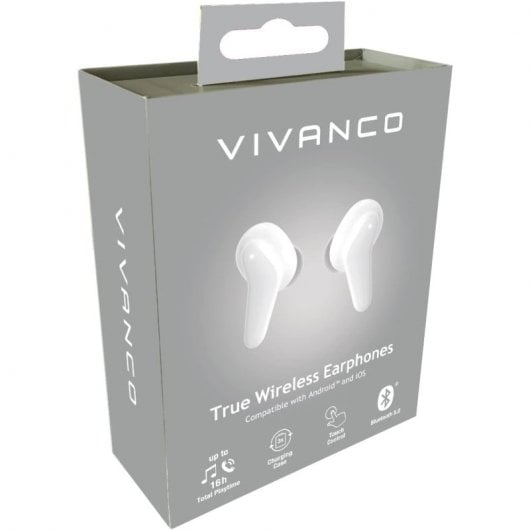 Vivanco Fresh Pair Kopfhörer Kabellos im Ohr Anrufe/Musik Bluetooth Weiß