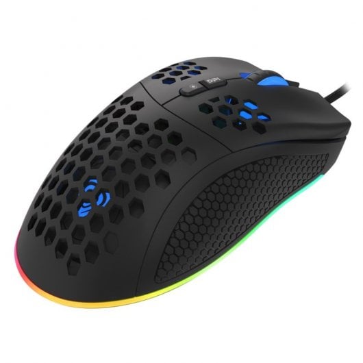 Mouse da gioco Genesis Krypton 555 RGB 8000 DPI Nero