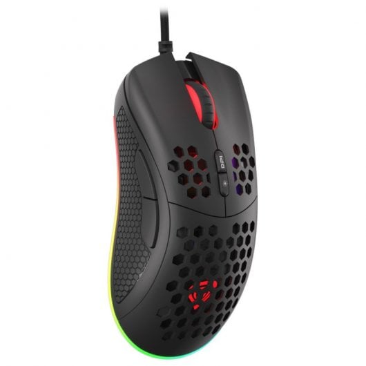 Mouse da gioco Genesis Krypton 555 RGB 8000 DPI Nero