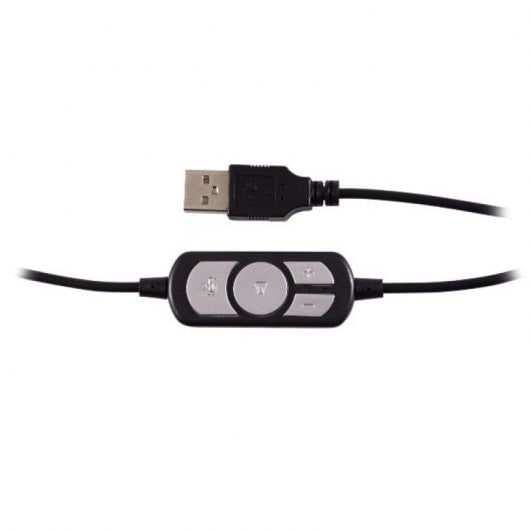 Nilox Auriculares USB con Micrófono para PC Negros
