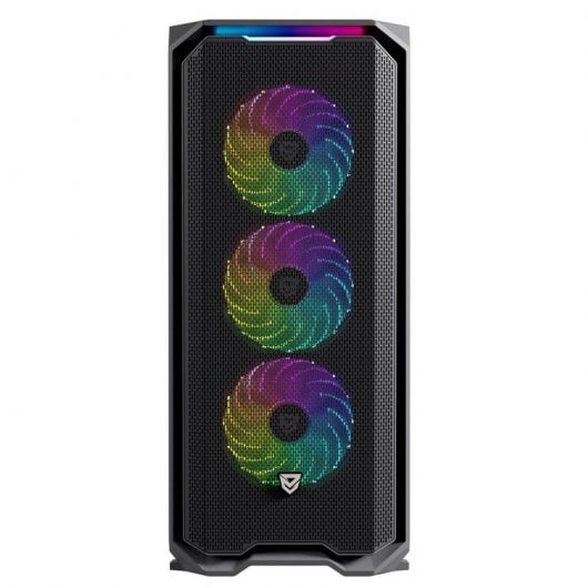 Nfortec Krater X Vidro Temperado USB 3.0 ARGB Preta