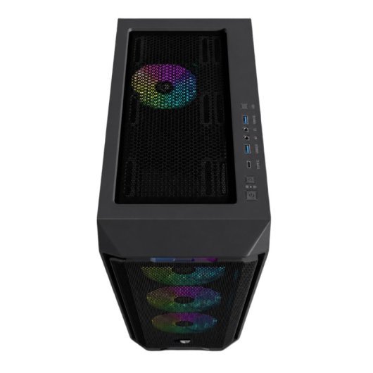 Nfortec Krater X gehärtetes Glas USB 3.0 ARGB Schwarz
