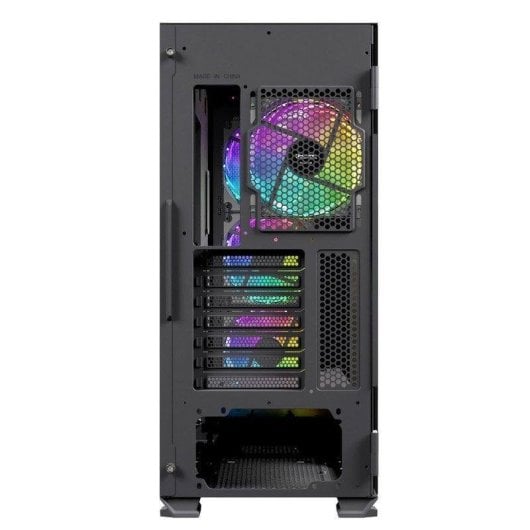 PC-Gehäuse Nfortec Krater X ARGB ATX E-ATX Schwarz 4 Lüfter Glas