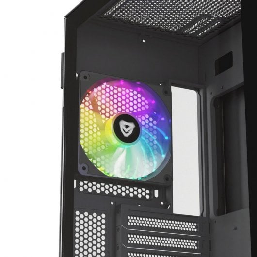 Nfortec Krater X Vidro Temperado USB 3.0 ARGB Preta