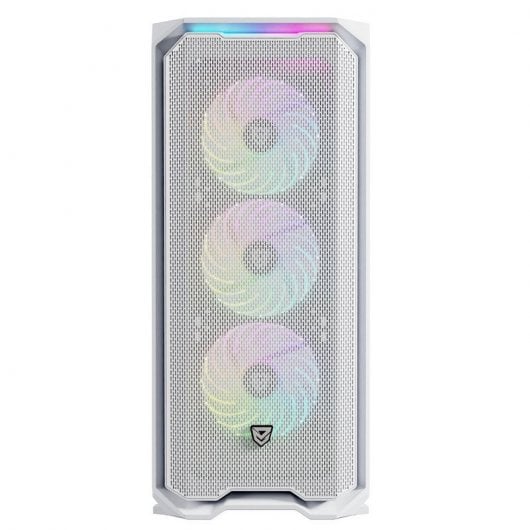 Nfortec Krater X Vetro temperato USB 3.0 ARGB Bianco