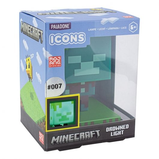 Paladone Lámpara Icon Minecraft Drowned Zombie