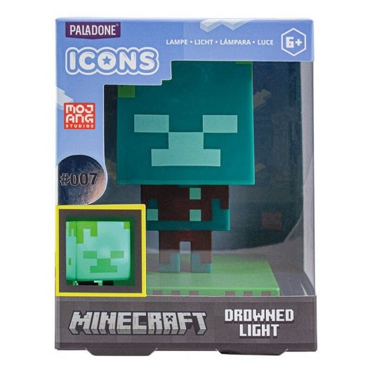 Paladone Lámpara Icon Minecraft Drowned Zombie